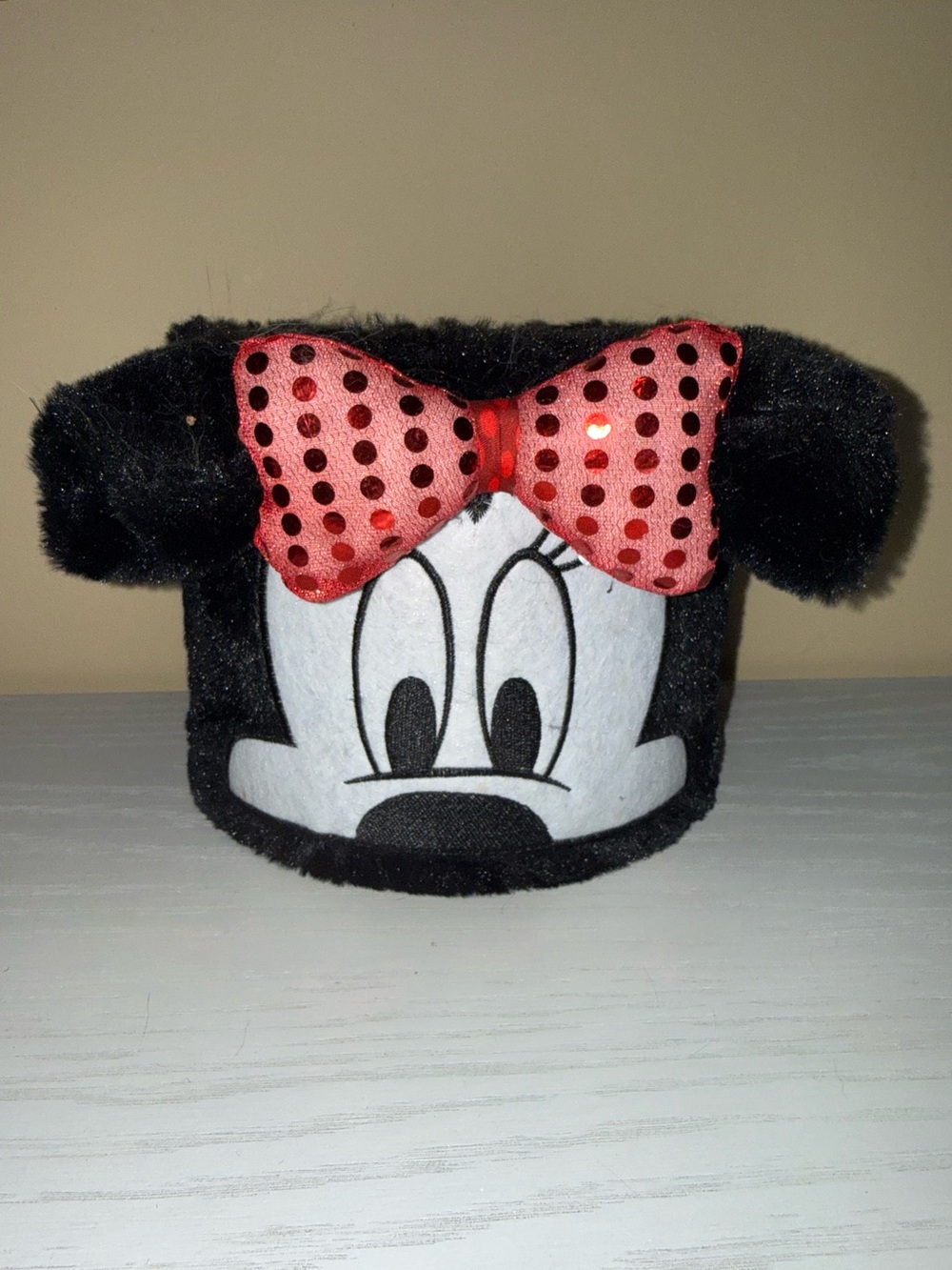 Black Plush Minnie Lamp Shade